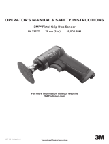 3M Pistol Grip Disc Sanders Instrucciones de operación