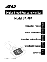 A&D Blood Pressure Monitor UA-767 Manual de usuario
