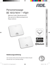 ADE Smart Personal Scale BE 1613/1614 FITvigo Manual de usuario