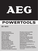AEG EX 150 E El manual del propietario