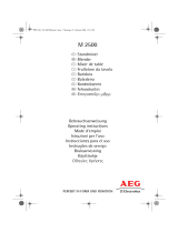 AEG Electrolux M 2500 Manual de usuario