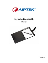 AIPTEK MyNote Bluetooth Especificación