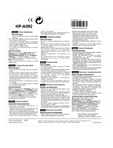 Aiwa HP-A092 Manual de usuario