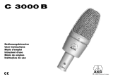 AKG C3000 Manual de usuario
