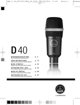 AKG D40 Dynamisches Instrumentenmikrofon El manual del propietario