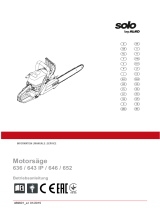 Solo 652 (.325") mit 38 cm Schwert und Kette Manual de usuario