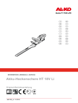 AL-KO Akku-Heckenschere HT 18V Li Manual de usuario