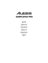 Alesis SamplePad Pro Eight Pad Sample Playback Percussion Instrument Manual de usuario