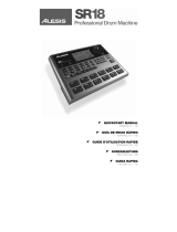 Alesis SR18 Drum Computer Manual de usuario