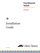 Allied Telesis AT-FS708 Guía de instalación