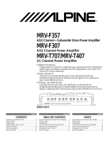 Alpine Car Amplifier MRV-F307 Manual de usuario