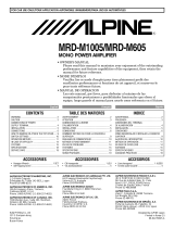 Alpine Stereo Amplifier MRD-M1005 Manual de usuario