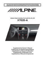 Alpine Serie X702D A4 A4R A5 Q5 Manual de usuario
