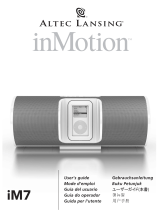 Altec Lansing inMotion iM7 Manual de usuario