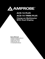 Amprobe ACD-14-PLUS & ACD-14-TRMS-PLUS Clamp-On Multimeters Manual de usuario