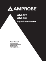 Amprobe AM-220 & AM-240 Digital Multimeters Manual de usuario