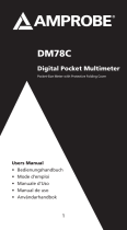 Amprobe DM78C Digital Pocket Multimeter Manual de usuario
