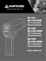 Amprobe IR-712, IR-720 & IR-730 Infrared Thermometers Manual de usuario