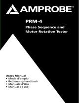 Amprobe PRM-4 Phase Sequence Motor Rotation Tester Manual de usuario