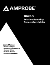 Amprobe THWD-5 Relative Humidity Temperature Meter Manual de usuario
