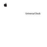 Apple Universal Dock Manual de usuario