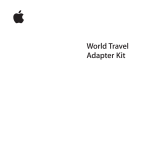 Apple World Travel Adapter Manual de usuario