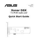 Asus Xonar DSX Manual de usuario