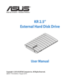 Asus KR External HDD Manual de usuario