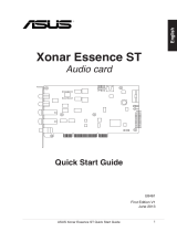 Asus XONAR ESSENCE ST Manual de usuario