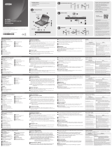 ATEN 1U Ultra Short Depth Single Rail WideScreen LCD Console (USB / HDMI) Guía de inicio rápido