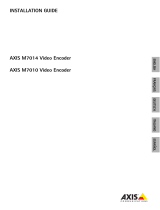 Axis Communications M7014 Manual de usuario