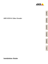 Axis M7016 Guía de instalación