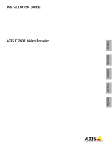 Axis Communications Q7401 Manual de usuario