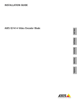 Axis Q7414 Guía de instalación