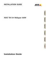 Axis T8134 Guía de instalación