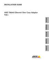Axis T8640 Manual de usuario