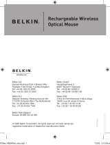Belkin SOURIS OPTIQUE SANS FIL RECHARGEABLE #F8E845UK Manual de usuario