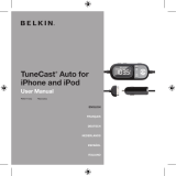 Belkin TUNECAST AUTO AVEC CLEARSCAN #F8Z343EA Manual de usuario