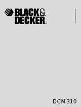 BLACK DECKER DCM310 Manual de usuario