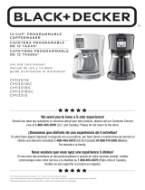 BLACK DECKER 12-cup* Programmable Coffeemaker Manual de usuario