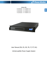 BlueWalker PowerWalker VFI 1000RM LCD Manual de usuario
