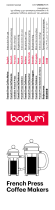 Bodum 11195-01 Manual de usuario