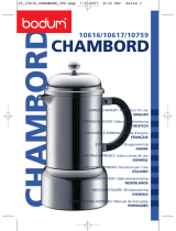 Bodum CHAMBORD 10617 Manual de usuario