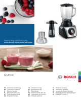 Bosch Blender MMB66G7M Manual de usuario