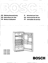 Bosch KSR2500EU Manual de usuario