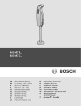 Bosch msm 7250 mixxo quattro El manual del propietario
