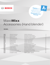 Bosch MaxoMixx MSM89 Serie El manual del propietario
