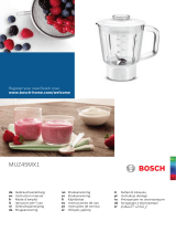 Bosch MUM58A20 Manual de usuario