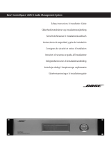 Bose ControlSpace AMS-8 Safety Instructions & Installation Manual