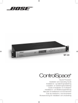 Bose ControlSpace SP-24 sound processor Guía de instalación